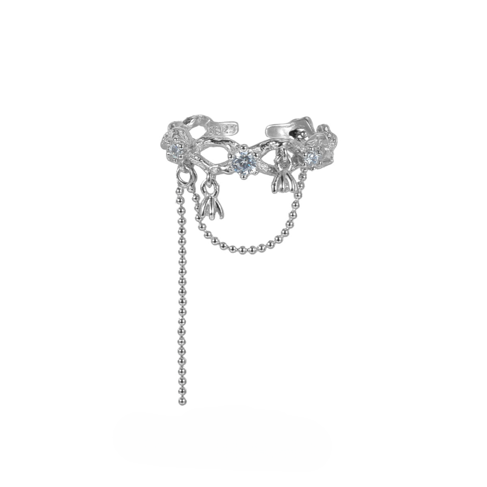 Vine-Inspired Zircon Ring