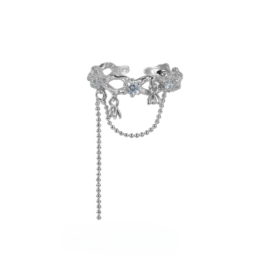Vine-Inspired Zircon Ring