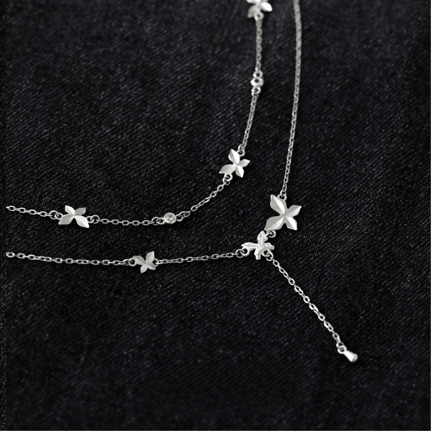 Butterfly & Chehua Sterling Silver Necklace