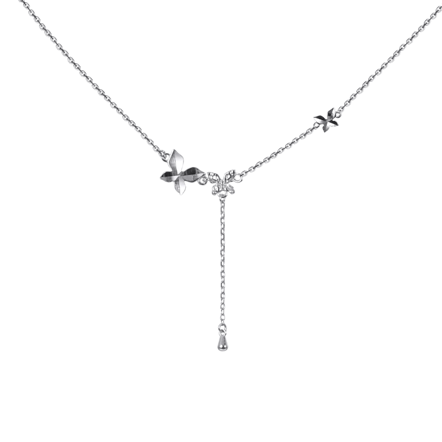 Butterfly & Chehua Sterling Silver Necklace