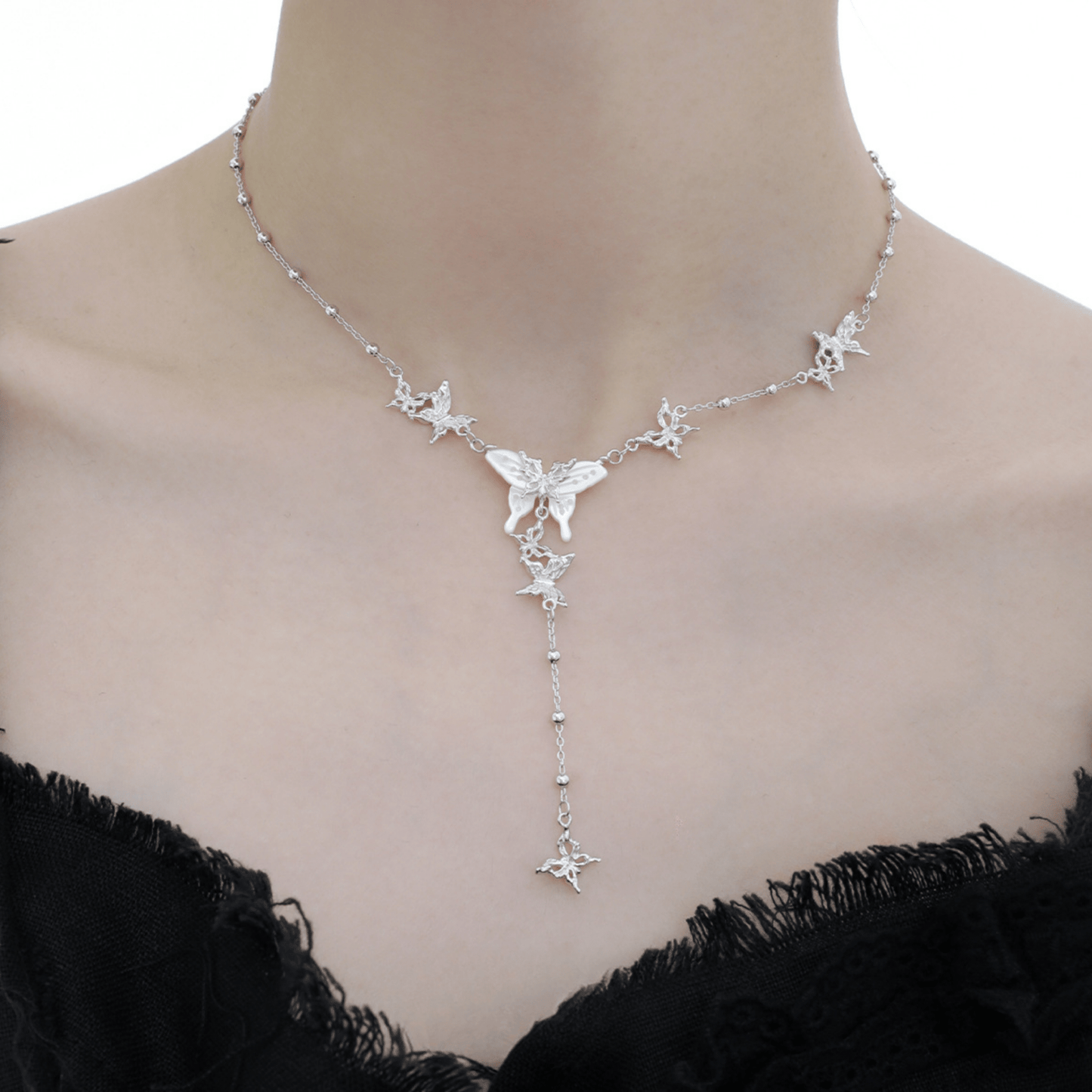 Butterfly Tassel Necklace