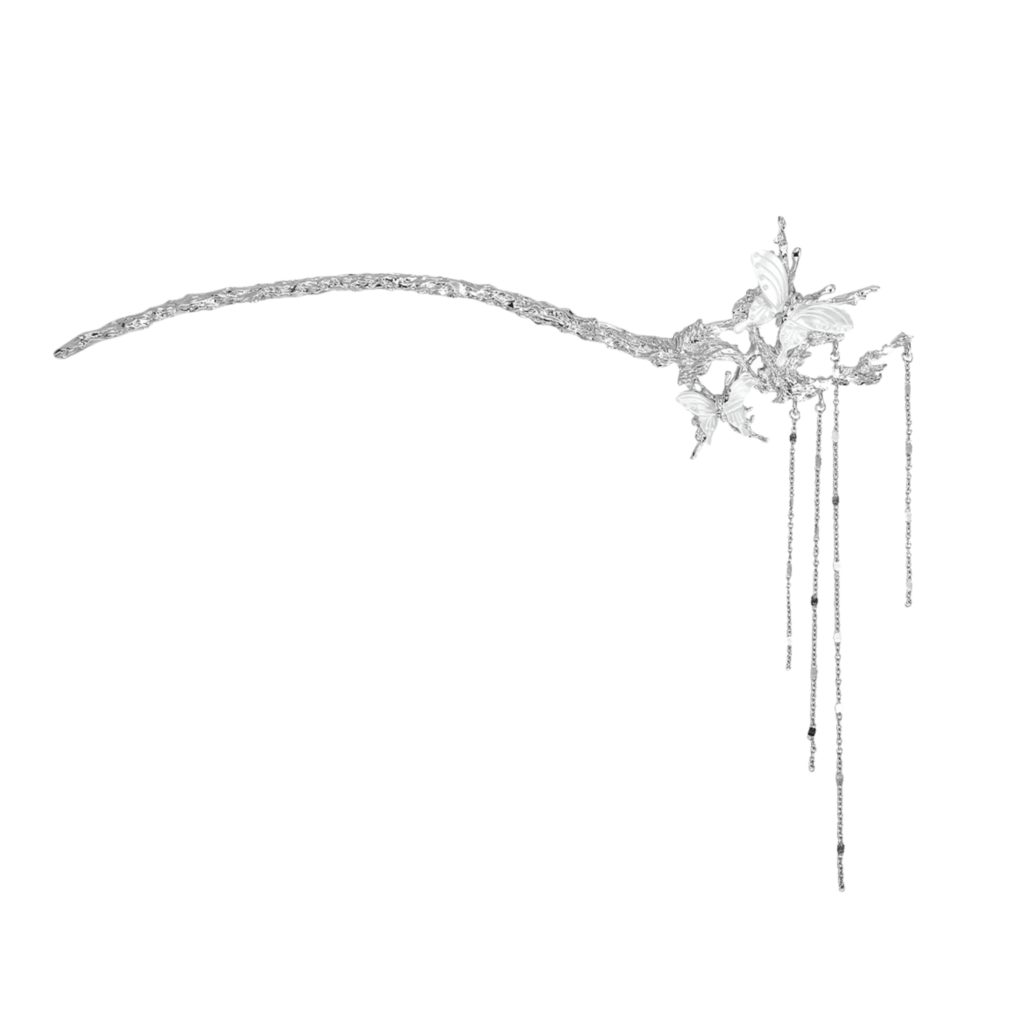 Carved Bone Hairpin – Butterfly Edition