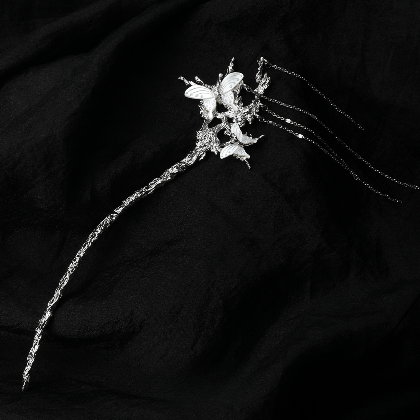 Carved Bone Hairpin – Butterfly Edition
