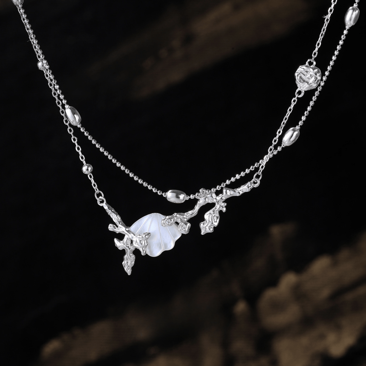 Dual-Layer Shell Necklace