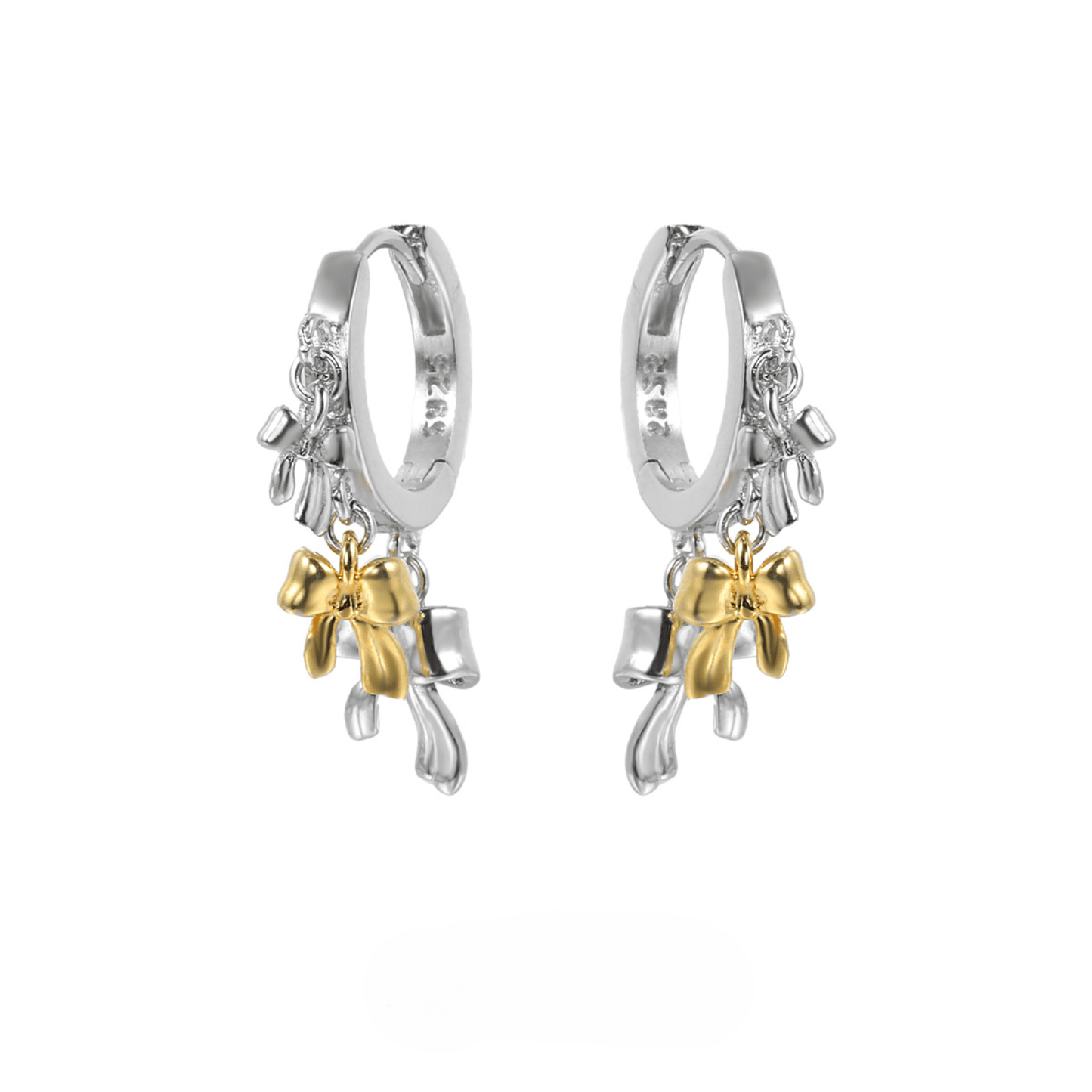 Dual-Tone Bow Ear Cuff