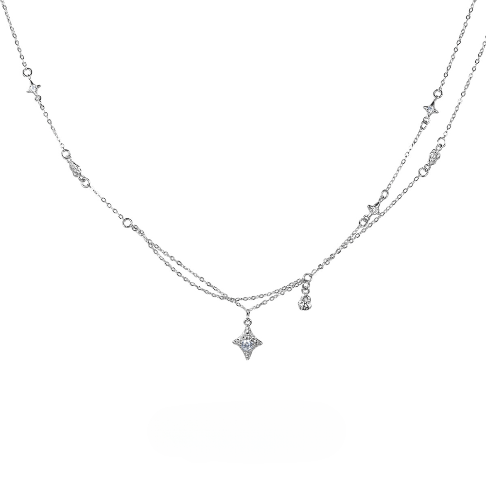 Galaxy-Inspired Zircon Necklace