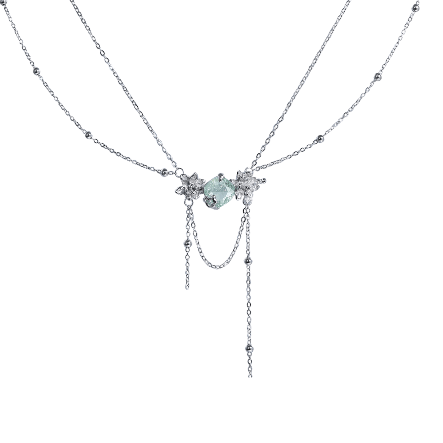 Jasmine Green Zircon Necklace