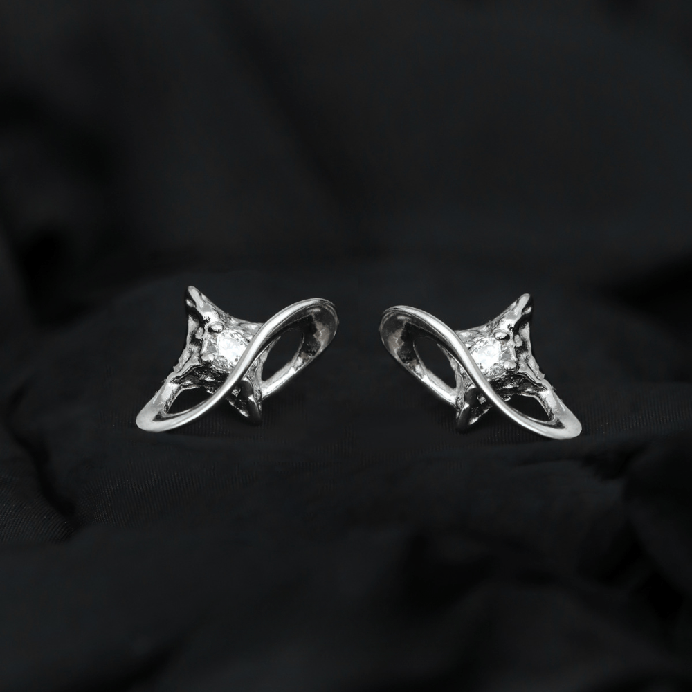 Orbit Star Trail Stud Earrings