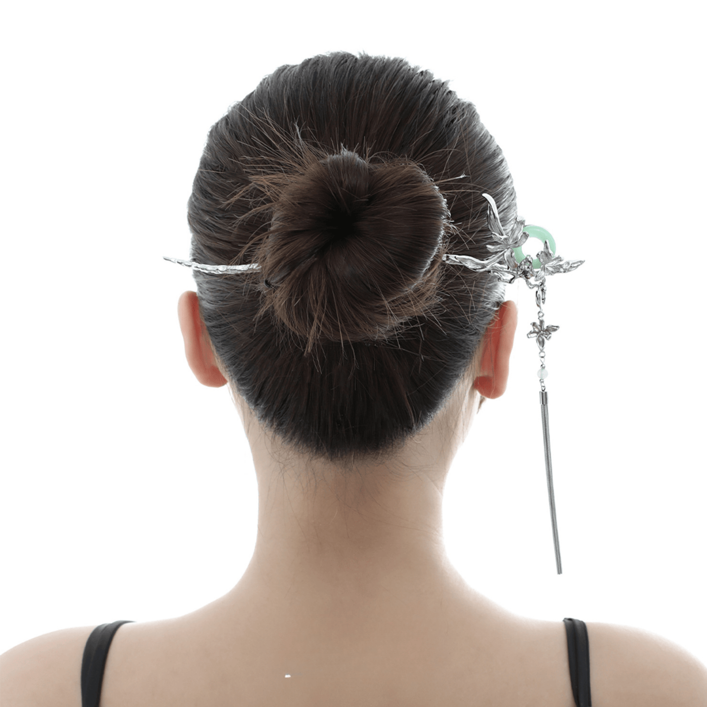 Épingle à cheveux orchidée aventurine