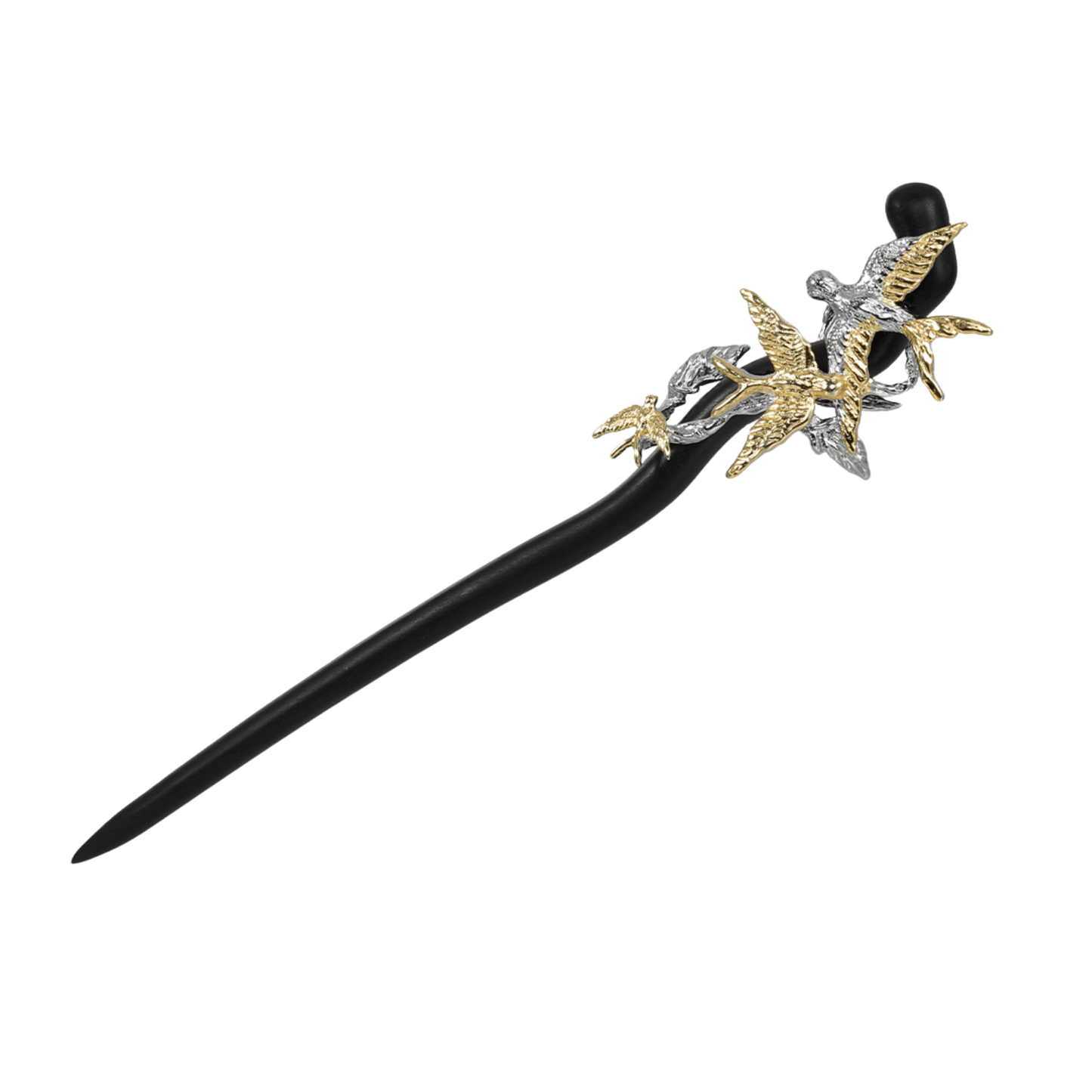 Soaring Bird Ebony Hairpin