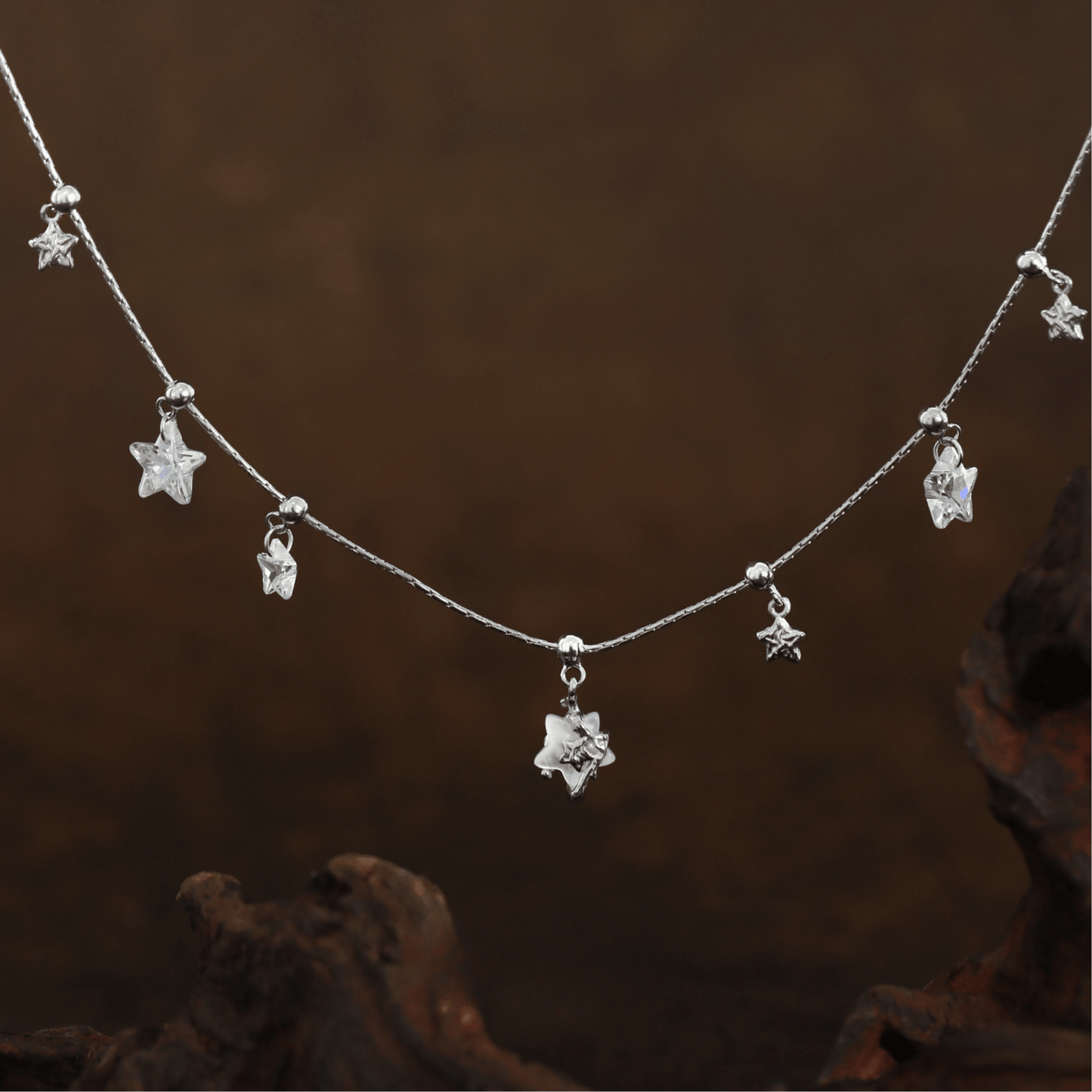 Stellar Shell & Zircon Necklace