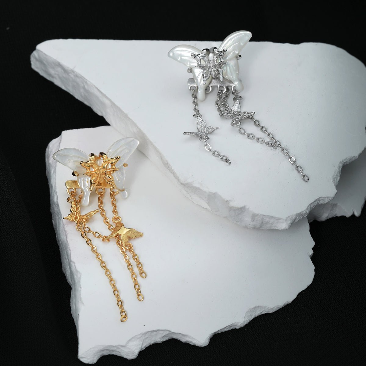 Butterfly Tassel Drop Earrings