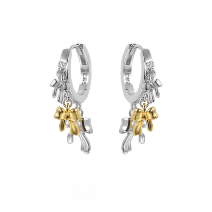 Dual-Tone Bow Ear Cuff