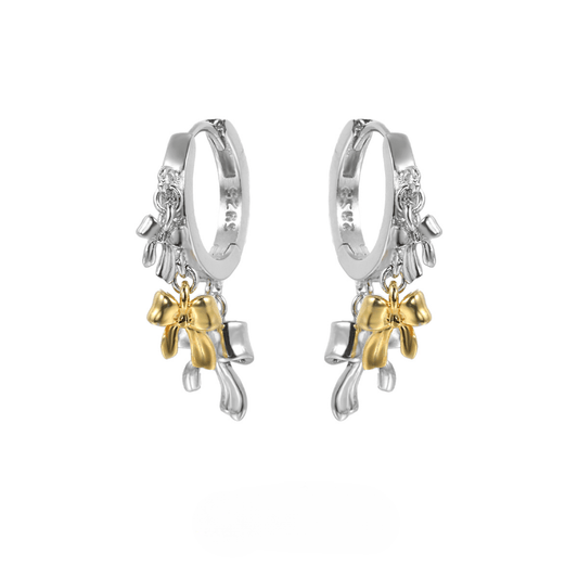 Dual-Tone Bow Ear Cuff