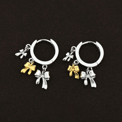 Dual-Tone Bow Ear Cuff