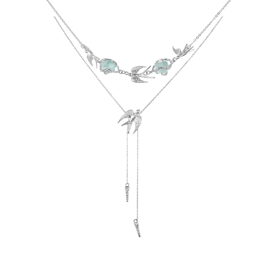 Fly Bird Fluorite Necklace