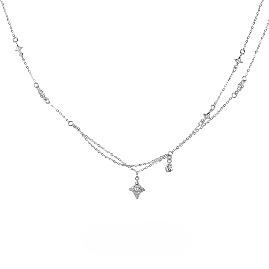Galaxy-Inspired Zircon Necklace