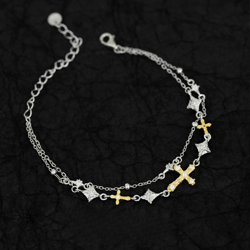 Minimalist Cross Bracelet