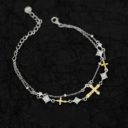 Minimalist Cross Bracelet