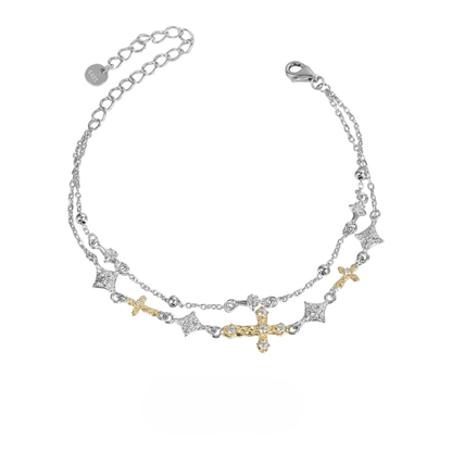 Minimalist Cross Bracelet
