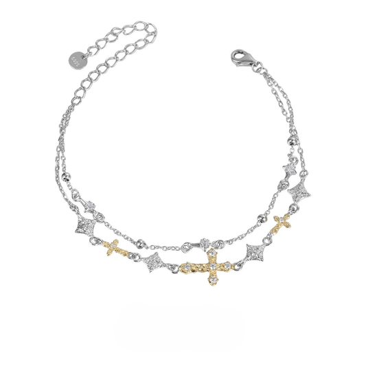 Minimalist Cross Bracelet