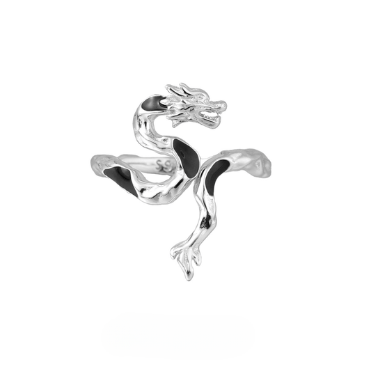 Minimalist Dragon Open Ring