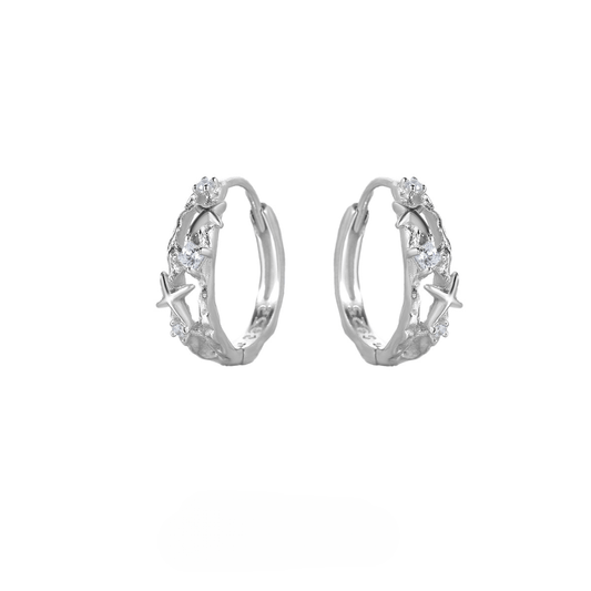 Molten Lava Zircon Star Ear Cuffs