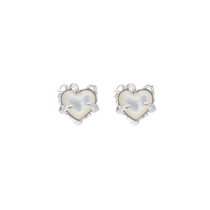 Pure Love Silver Stud Earrings