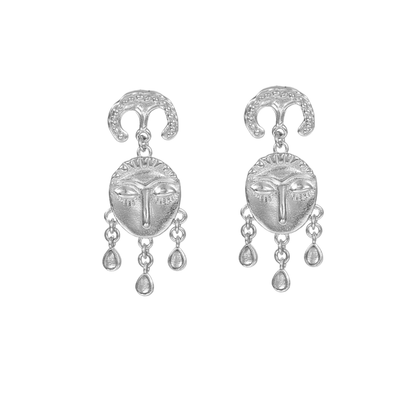 Boucles d'oreilles rétro en forme de larme