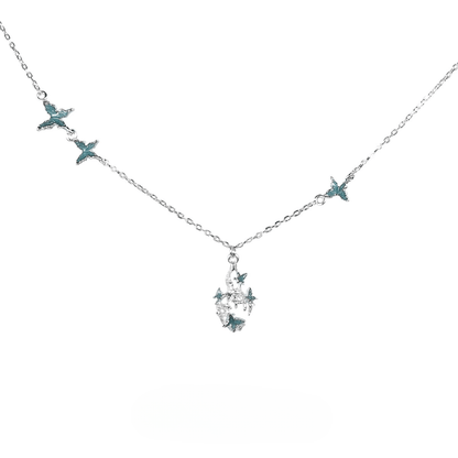 Shattered Gourd & Butterfly Necklace
