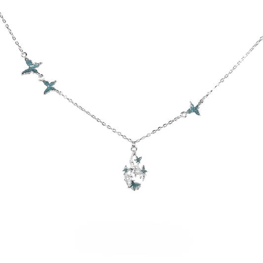 Shattered Gourd & Butterfly Necklace