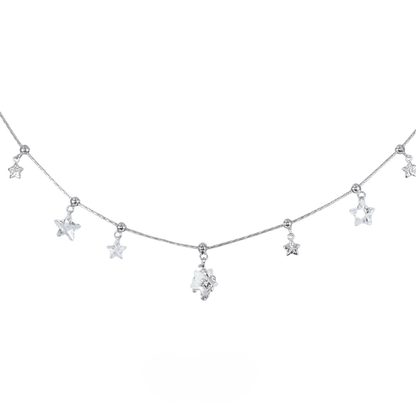 Stellar Shell & Zircon Necklace
