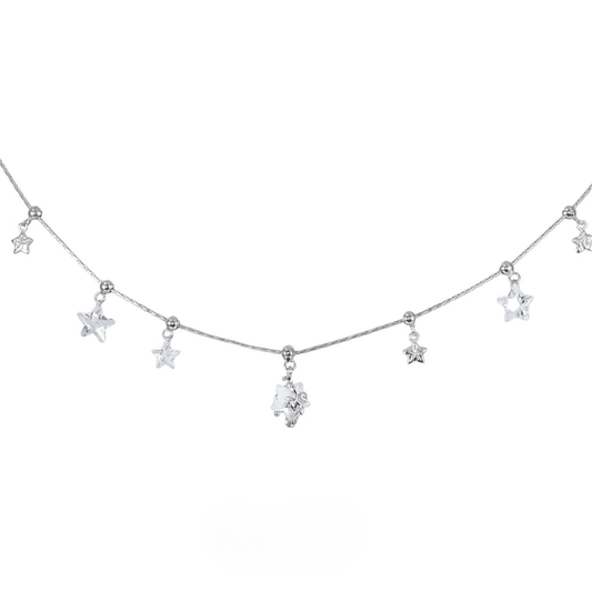 Stellar Shell & Zircon Necklace