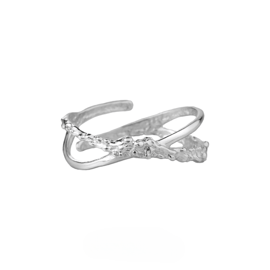 Textured Irregular Open Ring