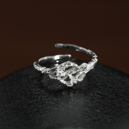 Woven Hollow Open Ring
