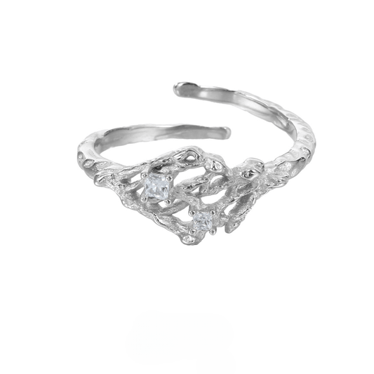 Woven Hollow Open Ring